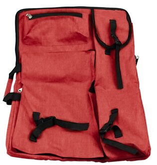 Schets Opbergtas Grote Capaciteit Student Schetsblok Rugzak Schilderen Tool Tas Multifunctionele Draagbare Opslag Art Supplies rood 4K