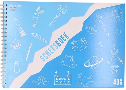 Schetsboek A3 - 40 vellen - wit papier - 42 x 30 cm - tekenboek Multi