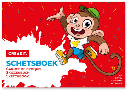 Schetsboek A3 papier - 20 vellen - Tekenboeken A3 papier - groot formaat - Tekeningen maken Wit