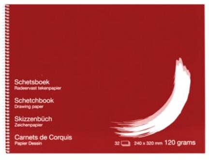 Schetsboek Papyrus 240x320mm 120gr 32vel