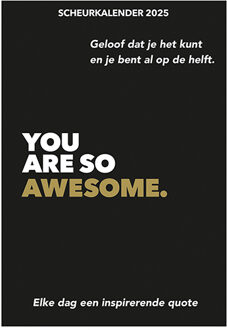 Scheurkalender 2025 You are so awesome. -   (ISBN: 9789463549905)