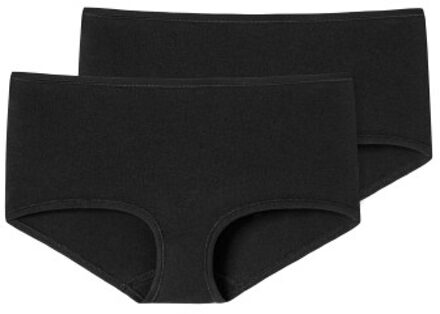 Schiesser 2 stuks 95-5 Organic Shorts Beige,Zwart,Wit - Small,Medium,Large,X-Large,XX-Large,3XL,36,38,40,44,46