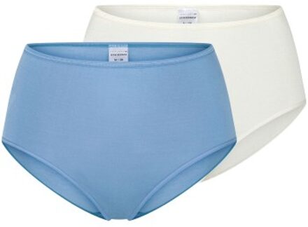 Schiesser 2 stuks Modal Essentials Midi Slips Wit,Geel,Blauw,Versch.kleure/Patroon - 38,40,42,44,46,48