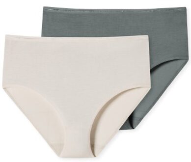 Schiesser 2 stuks Modal Essentials Midis Versch.kleure/Patroon,Groen,Wit,Blauw - 36,38,40