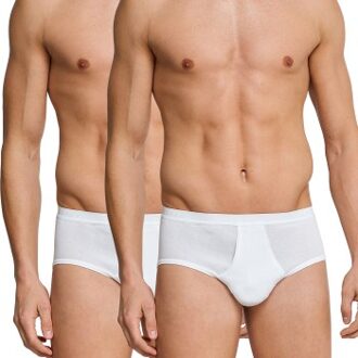 Schiesser 2 stuks Original Classics Fine Rib Sport Briefs * Actie * Wit - Small,Medium,Large,X-Large,XX-Large