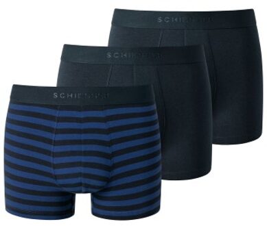 Schiesser 3 stuks 95-5 Men Cotton Shorts * Actie * Versch.kleure/Patroon,Blauw - Medium,Large,X-Large