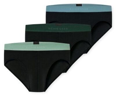 Schiesser 3 stuks 95-5 Multipacks Rio-Slip * Actie * Versch.kleure/Patroon,Blauw,Groen,Zwart,Rood - Small,Medium,Large,X-Large,XX-Large,3XL,4XL