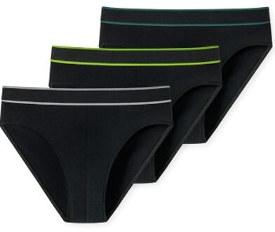 Schiesser 3 stuks 95-5 Rio-Slip * Actie * Zwart,Groen,Versch.kleure/Patroon - Small,Medium,Large