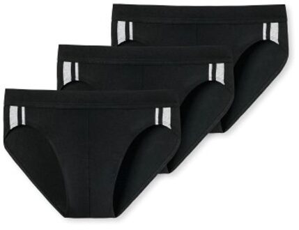 Schiesser 3 stuks 95-5 Stretch Rio Slip Zwart - Small,Medium,Large,X-Large,XX-Large,3XL,4XL