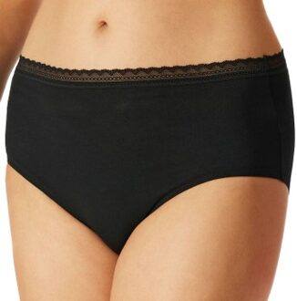 Schiesser 3 stuks Modern Lace Rio Midi Brief * Actie * Zwart,Wit - 36,38,40,42,44,46,48