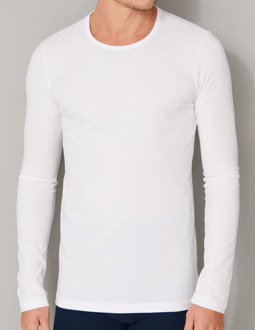 Schiesser 95/5 T-shirt lange mouw wit - XL