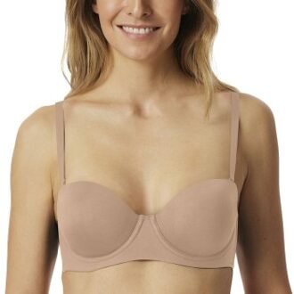 Schiesser Bandeau Bra Beige,Zwart,Wit - A 75,A 80,A 85,A 90,A 95,B 75,B 80,B 85,B 90,B 95,C 75,C 80,C 85,C 90,C 95,D 75,D 80,D 85,D 90,D 95