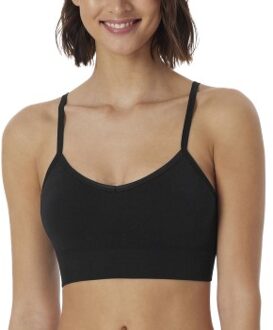 Schiesser Bustier Removable Pads Top Beige,Zwart - Small,Medium,Large,X-Large,XX-Large