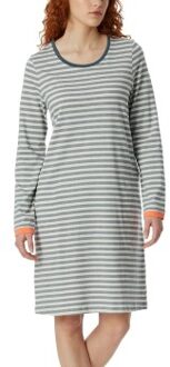 Schiesser Casual Essentials Long Sleeve Sleepshirt Blauw - 36,42,46