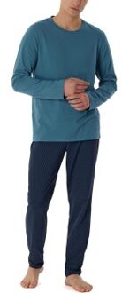 Schiesser Casual Essentials Pyjamas Blauw - 48,50,52,54,56,58