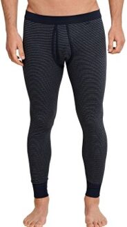 Schiesser Classic Daywear Long Underpants With Fly Blauw - Medium,Large,X-Large,XX-Large,3XL,4XL