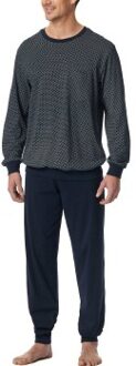Schiesser Comfort Essentials Long Plus Pyjamas Blauw,Wit,Versch.kleure/Patroon - 4XL,5XL,6XL