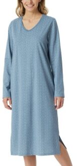 Schiesser Comfort Essentials Longsleeve Sleepshirt Rood,Versch.kleure/Patroon,Blauw - 36,38,40,42,44,46,48
