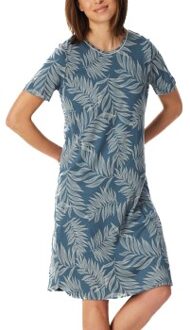 Schiesser Comfort Nightwear Short Sleepshirt Blauw - 36,38,40,42,48