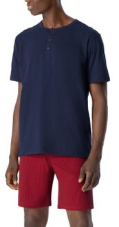 Schiesser Fashion Nightwear Short Pyjamas Blauw,Rood,Versch.kleure/Patroon - 48,56