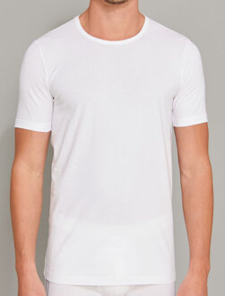 Schiesser Heren Shirt 1/2 - Wit - 2 pack- R Hals-Maat XL