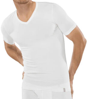 Schiesser Heren Shirt 1/2 - Wit - 2 pack- V Hals-Maat XXL