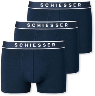 Schiesser Heren Shorts - Donker Blauw - 3 pack - Maat S