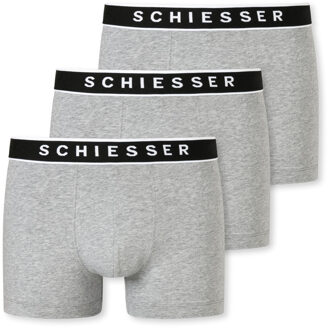 Schiesser Heren Shorts - Grau melange - 3 pack - Maat M