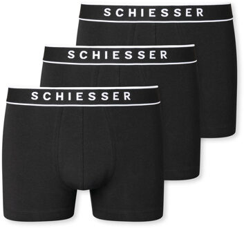 Schiesser Heren Shorts - Zwart - 3 pack - Maat S