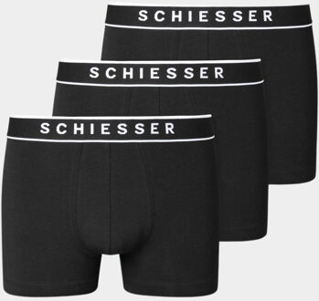 Schiesser Heren Shorts - Zwart - 3 pack - Maat XXL