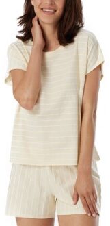 Schiesser Just Stripes Short Pyjamas * Actie * Blauw,Beige,Wit - 36,38,40,42,44