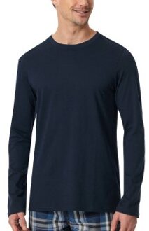 Schiesser Mix and Relax Long Sleeve Grijs,Blauw - Small,Medium,Large,X-Large,XX-Large,3XL