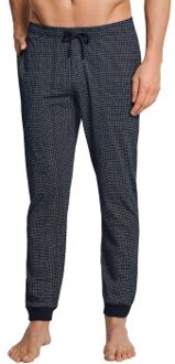 Schiesser Mix and Relax Lounge Pants With Cuffs Versch.kleure/Patroon,Blauw - Small,Medium,Large,X-Large,XX-Large