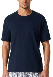 Schiesser Mix and Relax Men Short Sleeve Shirt * Actie * Wit,Blauw - Small,Medium,Large,X-Large,XX-Large,3XL