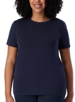 Schiesser Mix and Relax Modal Shirt Blauw - X-Small,Small,Medium,Large,X-Large,XX-Large,3XL,4XL