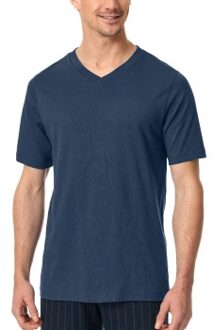 Schiesser Mix and Relax V-neck Short Sleeve Blauw - Small,Medium,Large,X-Large,XX-Large,3XL