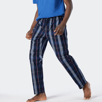 Schiesser Pyjamabroek blauw met ruit - XL