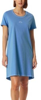 Schiesser Short Sleeve Sleepshirt Blauw,Groen - 36,38,40,42,44,46