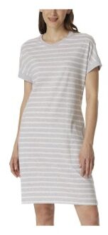 Schiesser Women Shortsleeve Nightshirt Beige,Wit,Versch.kleure/Patroon,Blauw,Grijs - 36,38,40,42,44,46,48,50