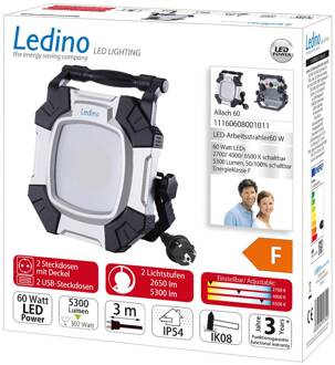 Schijnwerper Allach 60 CCT 2-staps schakelaar zilver, zwart