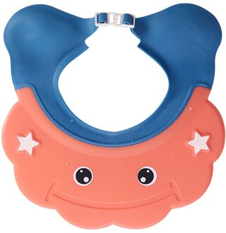 Schild Baby Douche Cap Gehoorbescherming Bad Visor Kids Soft Lichtgewicht Ogen Gezicht Shampoo Hoed Leuke Wassen Haar Siliconen Rood