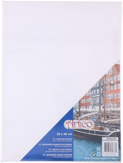 Schilderdoek - 5x - canvas - 40 x 30 cm - blanco doek