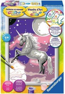 Schilderen op nummer - Eenhoorn