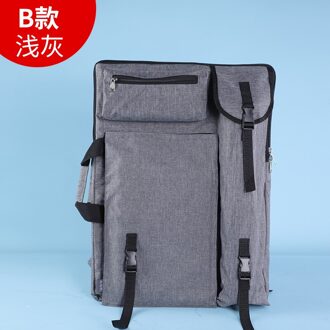 Schilderen Zak/4K Waterdichte Grote Draagbare Opslag Art Schilderen Tas/8K/4K Student Tekening board Bag/Kind Tekentafel Tas licht grijs