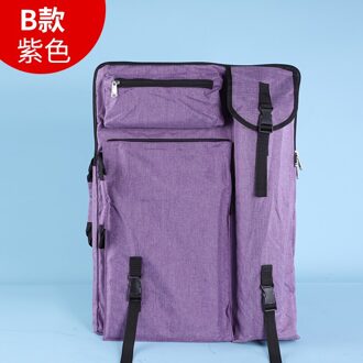 Schilderen Zak/4K Waterdichte Grote Draagbare Opslag Art Schilderen Tas/8K/4K Student Tekening board Bag/Kind Tekentafel Tas paars