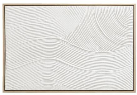 Schilderij 3D Art - /hout - 60x90 Cm - Canvas - Wit
