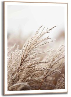 Schilderij Helmgras Slim Frame - Mdf - Zand - 50x70cm