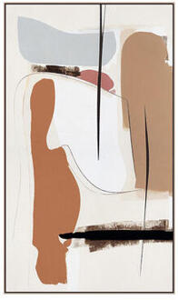 Schilderij Reset Art - MDF - 118x70 cm - Leen Bakker Multikleur - 118 x 3.7 x 70