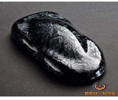 Schilderijen, Marmer Effect Huis Van Kolor-120Ml MB01 zilver wit