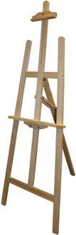 Schildersezel - hout - staand model - 140 cm - verstelbaar Bruin